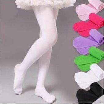 Kids Velvet White Pantyhose for Ballet Dance, Girls Stockings-bhkj