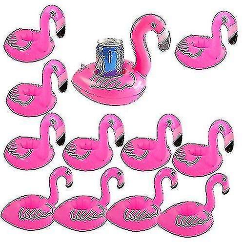Flamingo Inflates Coasters, Inflatable Drink Holder Float Coasters 12pcs