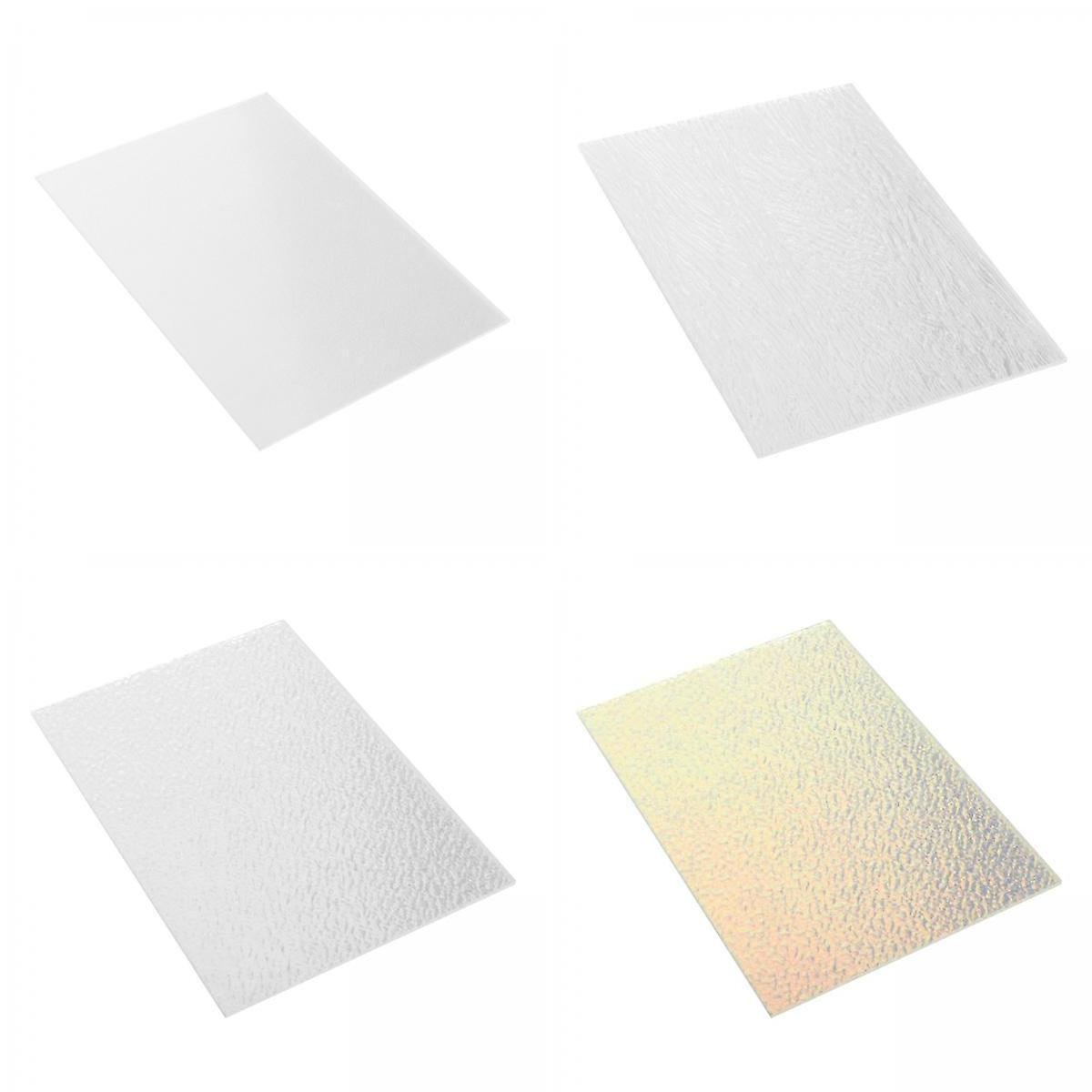 4Pcs Nail Art Display Board Acrylic Background Props Practice Tools