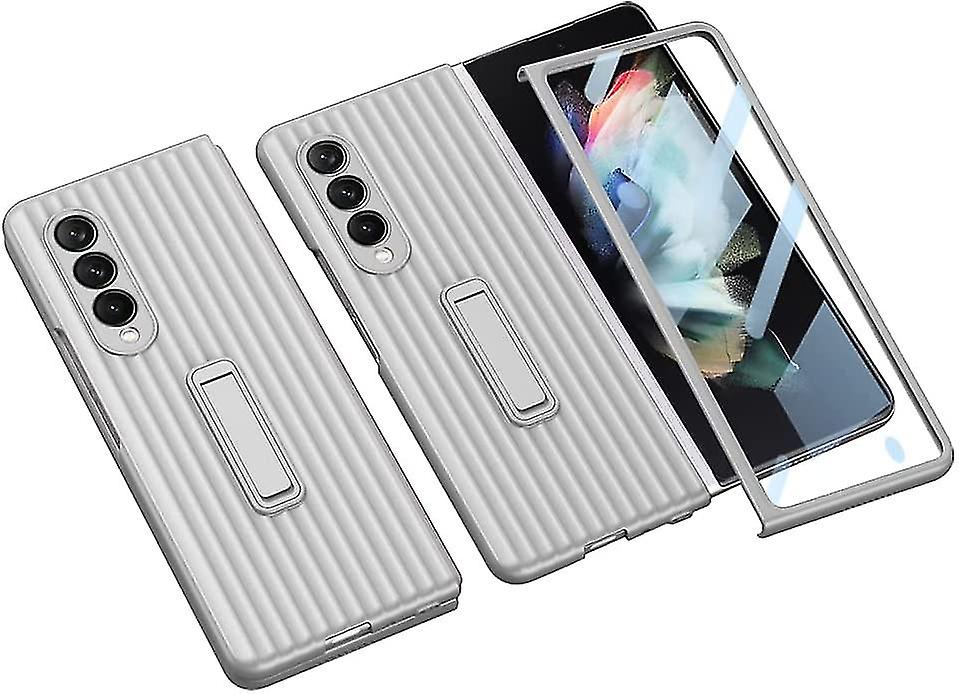 Front Tempered Glass All-inclusive Case Compatible With Samsung Galaxy Z Fold 3-green