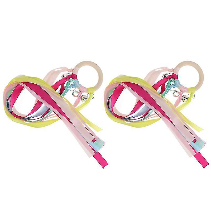 57X7cm Random Color Ribbon & Streamer Toys 2pcs Hand-held Dancing Ribbon Home Decoration Children Ri