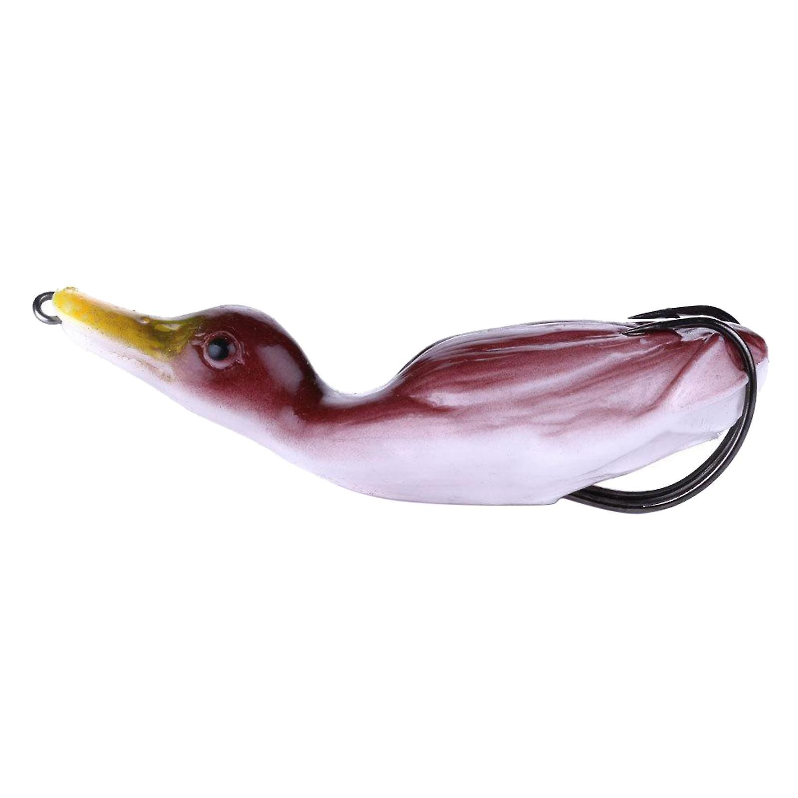Soft Silicone Fishing Lures Duck Floating Bait Tackle with Hook Wide Use 02
