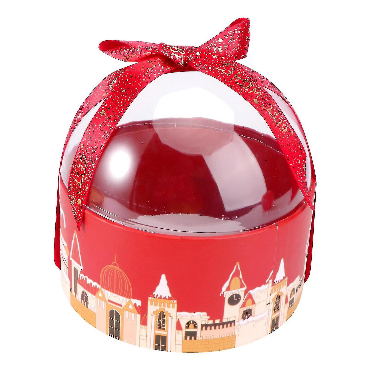 1pc Exquisite Festive Box Christmas Gift Box Apple Wrapping Box Packaging Box