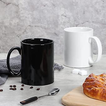 JUSCH 12 OZ Extra Large Ceramic Coffee Mug, Classic Porcelain Super Big Tea  Cup with Handle for Office and Home, Black(WZ1252),QINWEI-316 | Fruugo UK