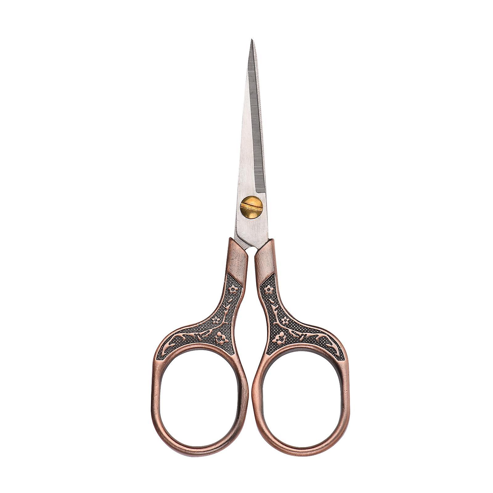 Salon Barber Stainless Steel Scissors Plum Blossom Sharp Scissors for Trimming Beard Whiskers
