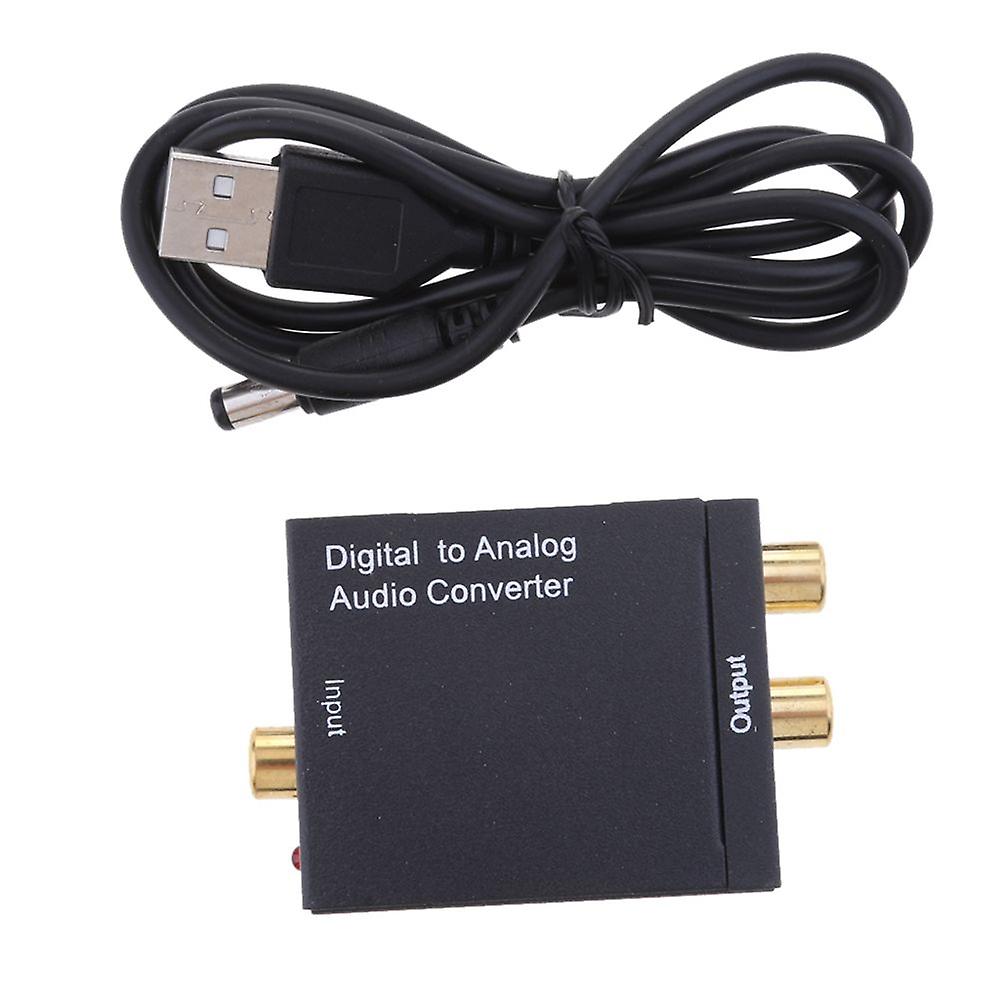 Digital Optical Coaxial To Analog Rca Audio Converter Adapter With Usb Cable