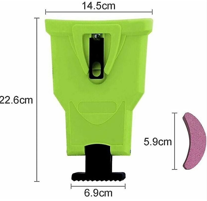 Green Chain Sharpener For Chainsaw, Weeder Chain, With 4pcs Replaceable Whetstone