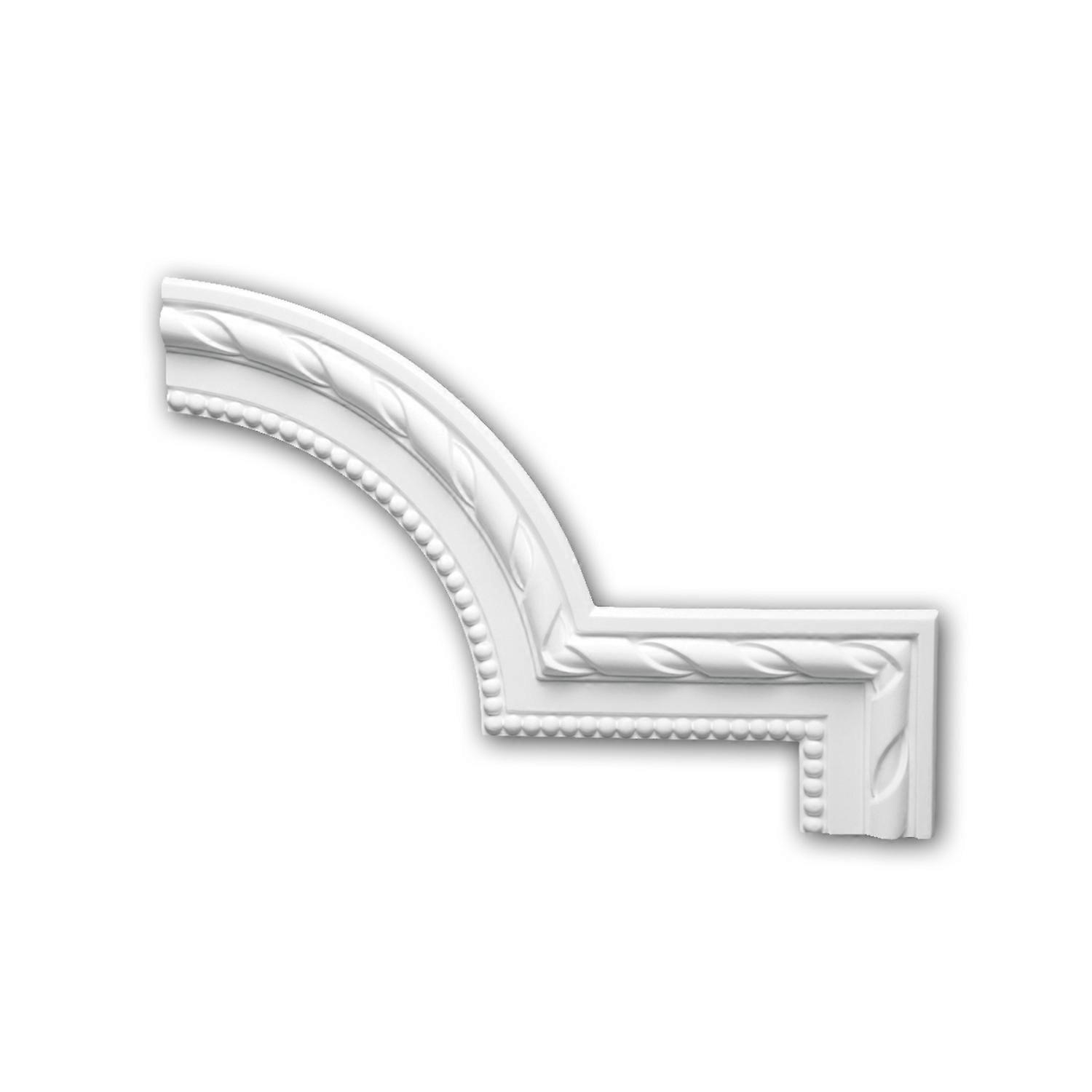 e-Delux GmbH 1 x Élément de coin 152296 Profhome blanc Mousse de polyuréthane rigide prétraité léger, solide, indéformable