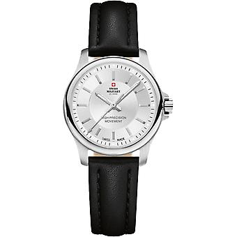 Wristwatch round with leather strap Women's Analog Quartz Watch with Cowhide Bracelet SM30201.11