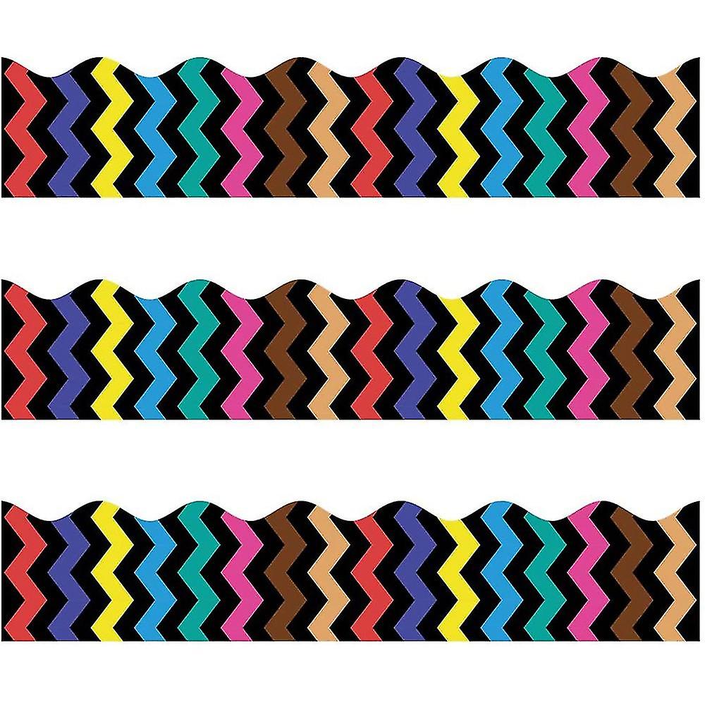 Border 65 Ft Bulletin Borders Stickers Back-to-school Decoration Borders For Bulletin Board/black B