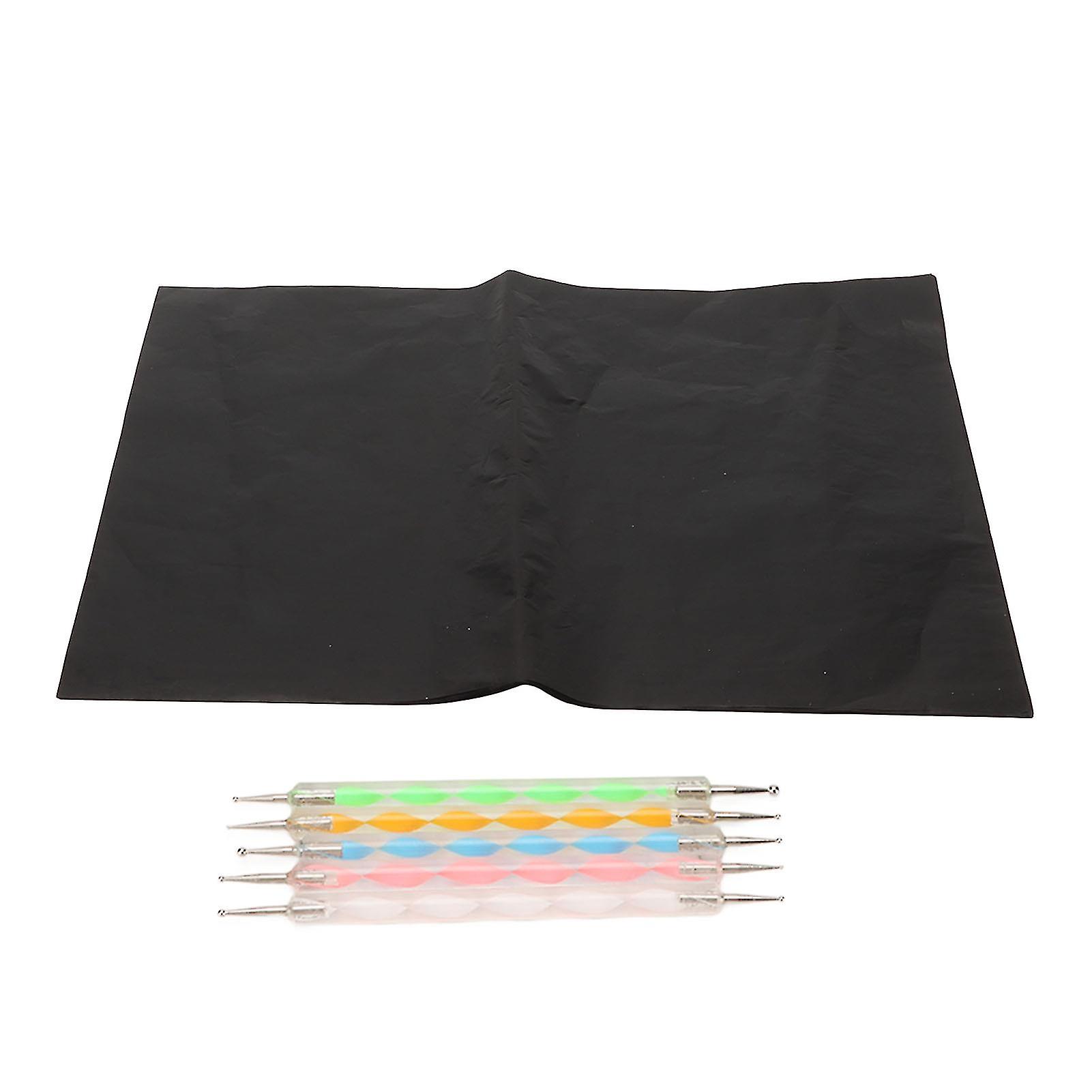 Pack of 25 A4 transfer sheets, graphite tracing paper for stencils, for creative hobbies and plastic arts