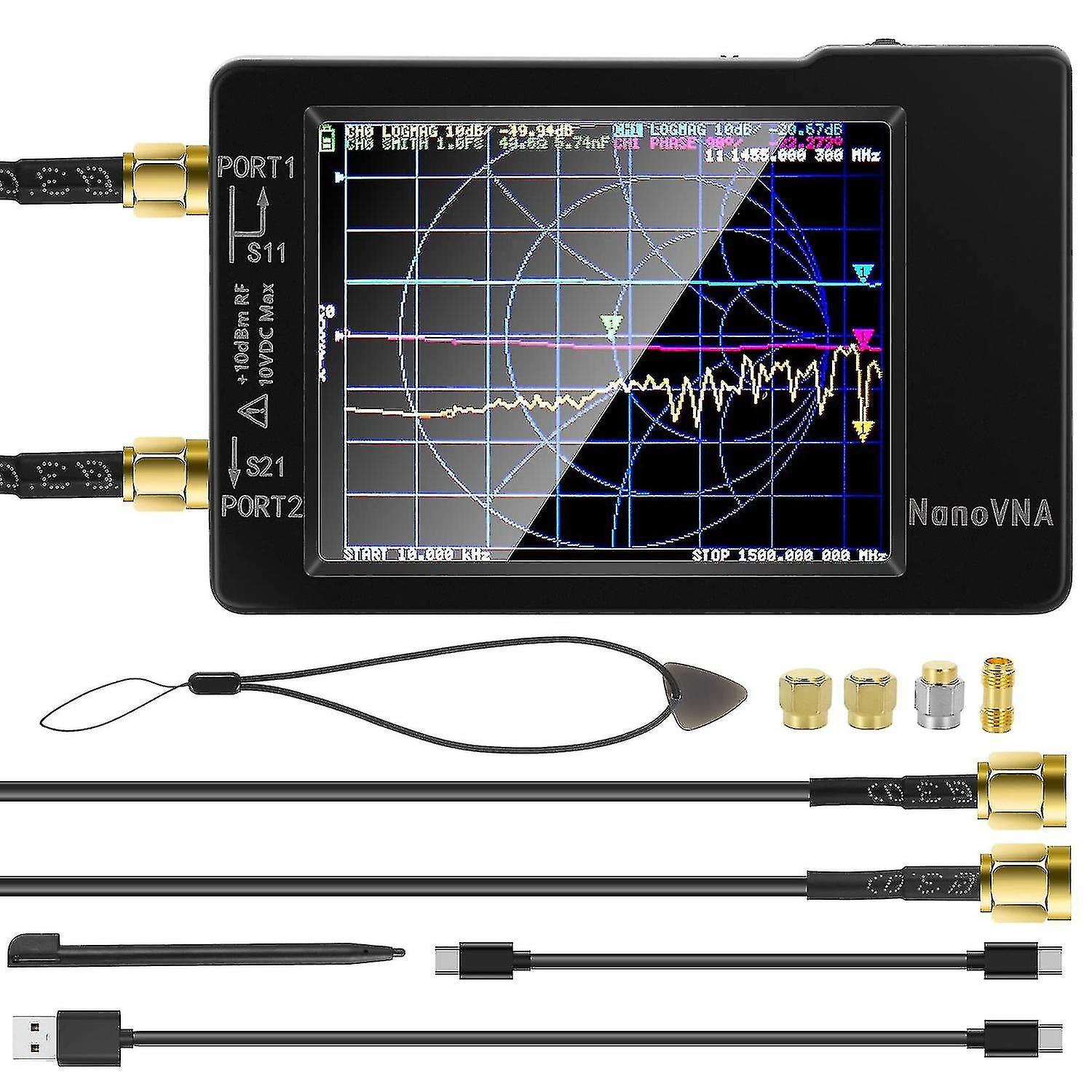Vector Network Analyzer 10khz -1.5ghz Hf Vhf Uhf Antenna Analyzer Measure S Parameters, Vswr, Phase,