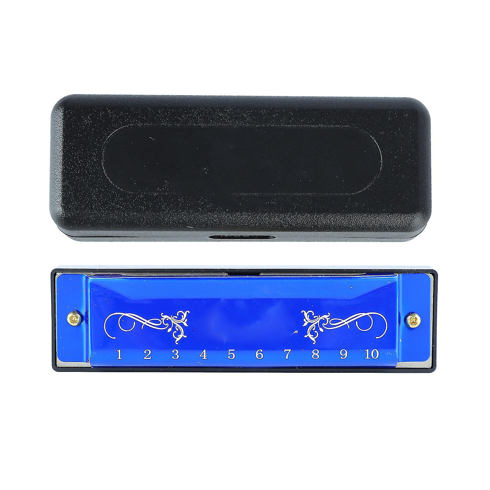 Harmonica 10 Hole 20 Tune C Key Professional Standard Mouth Organ with Case for Kid Beginner