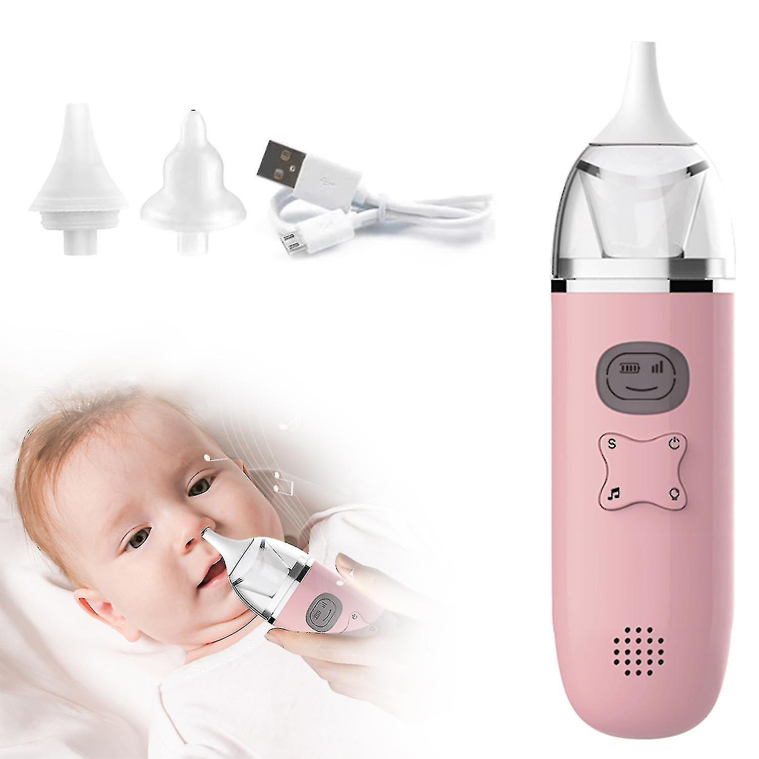 Baby Nasal Aspirator, Rechargeable Child Nostril Cleaner With Display
