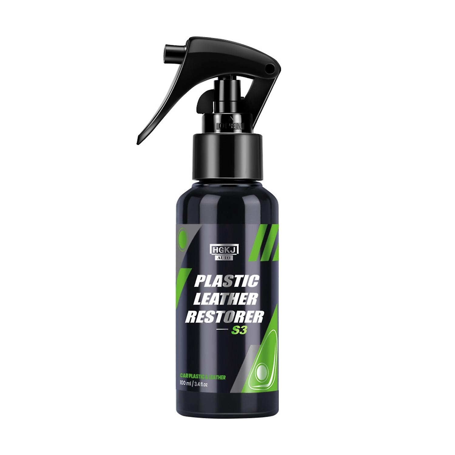 50/100ml Refurbishing Agent Stain Removal Brightening Seat Leather Plastic Cleaner Spray Car Interio