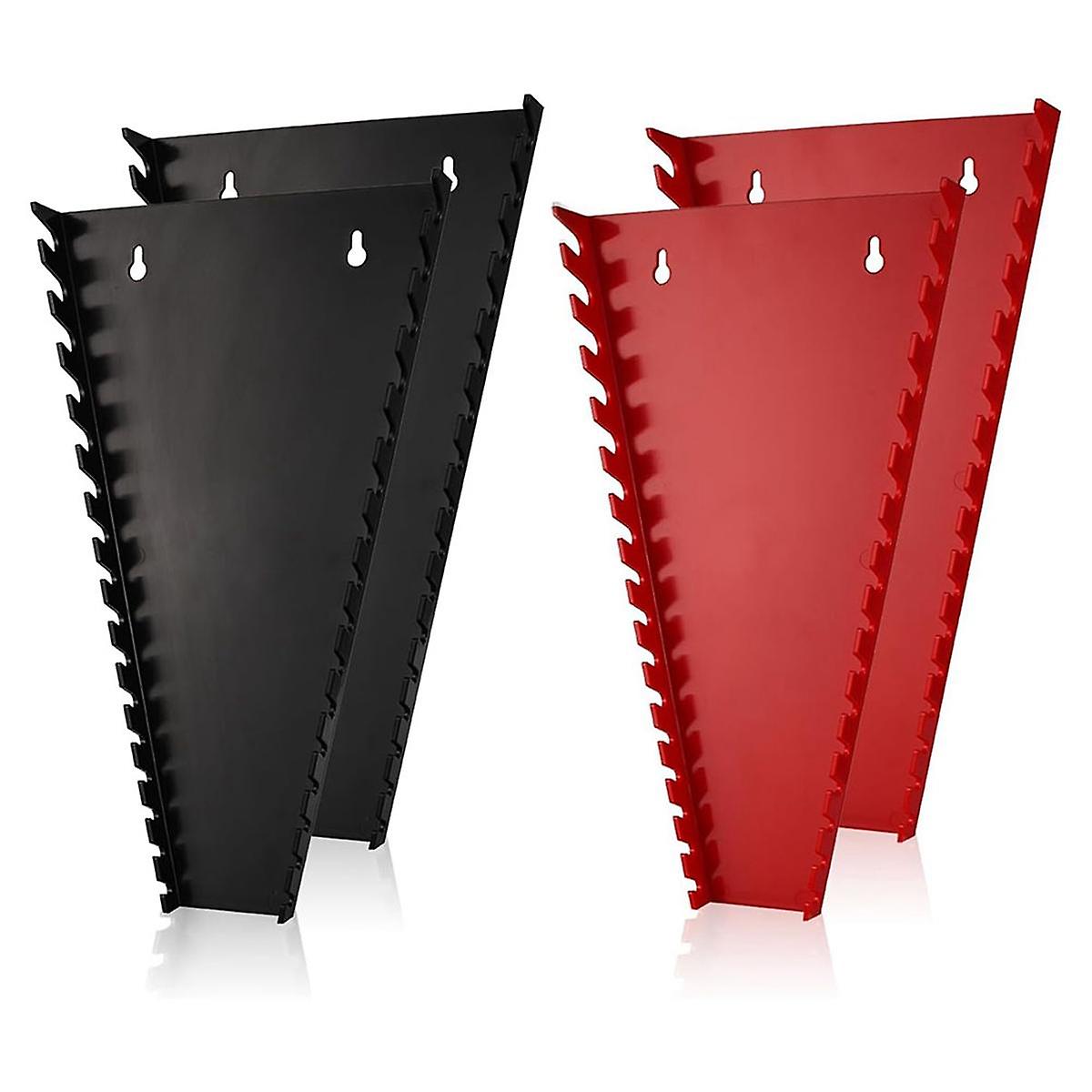 64 Slot ABS Wrench Organizer, Hanging Organizer for Tool Boxes and Walls, Suitable for SAE and Metr