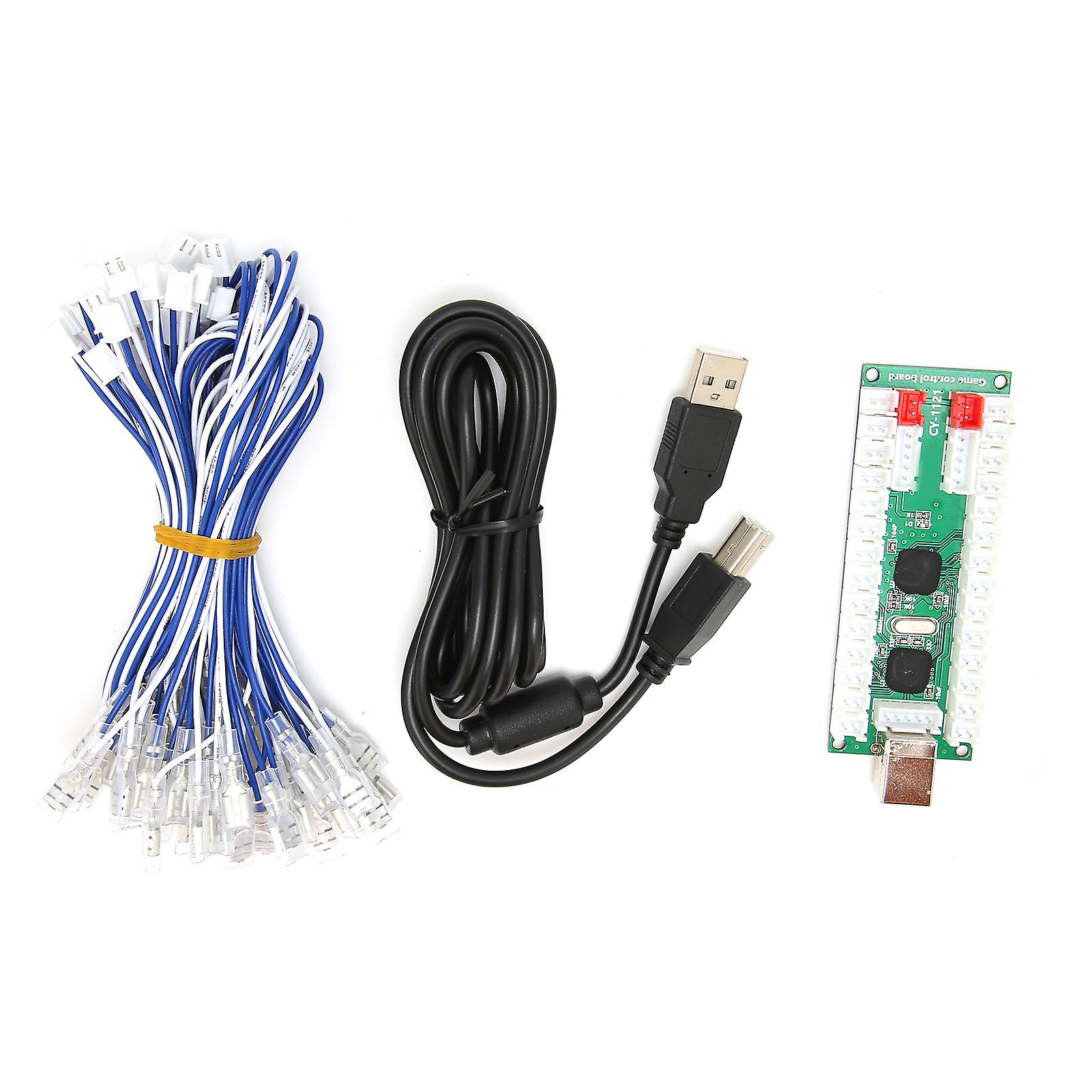 Arcade Controller Encoder Board Zoro Delay Encoder PCB Board Kit with USB Cable and Wires for Raspberry Pi