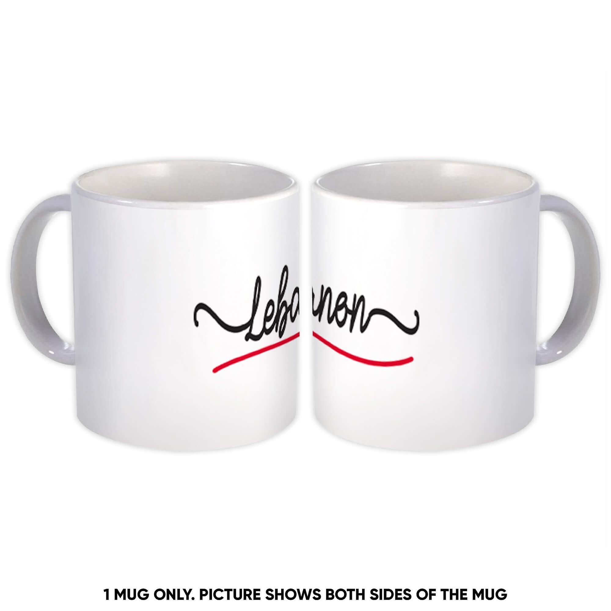 Gave Krus: Libanon Flag Farver Libanesisk