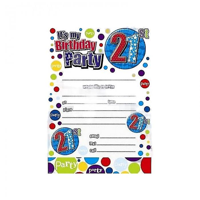 Simon Elvin 21st Birthday Invitations (Pack of 20)