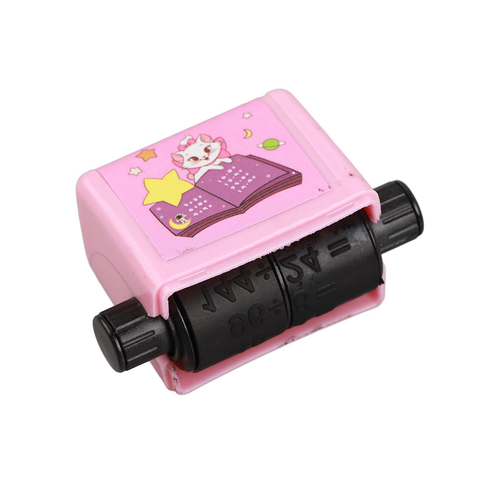 Math Practice Stamps for Kids Student Reusable Easy Operate Portable Math Roller Stamp for School Division Method 