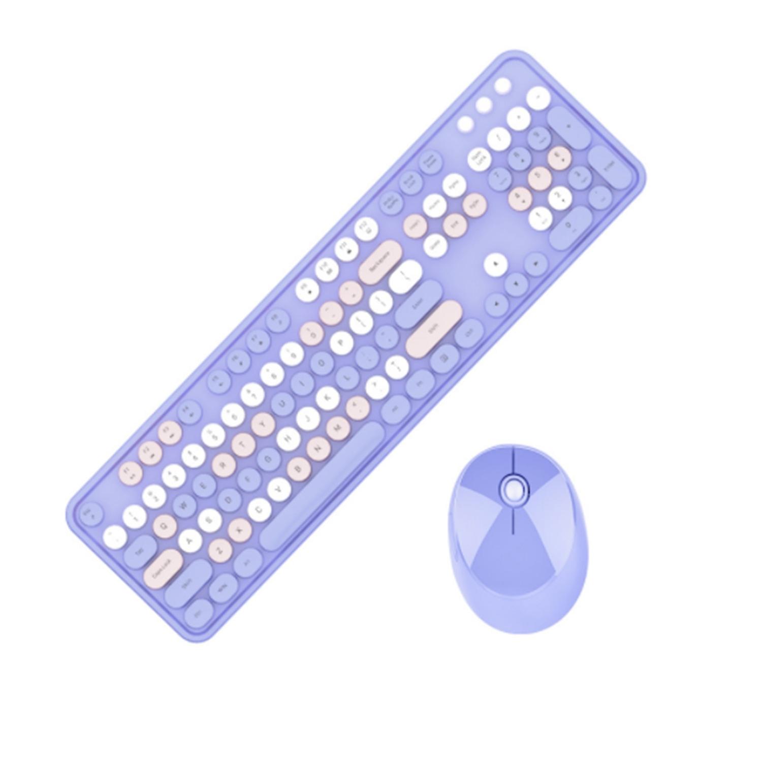 Keyboard and Mouse Set, Colour: Purple Mixed Version
