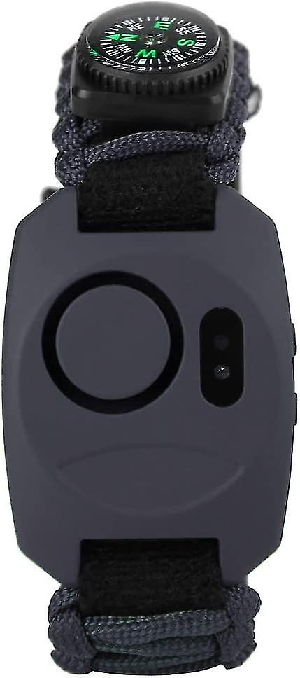 130db Wrist Security Multifunctional Personal Alarm(black) 28x4cm