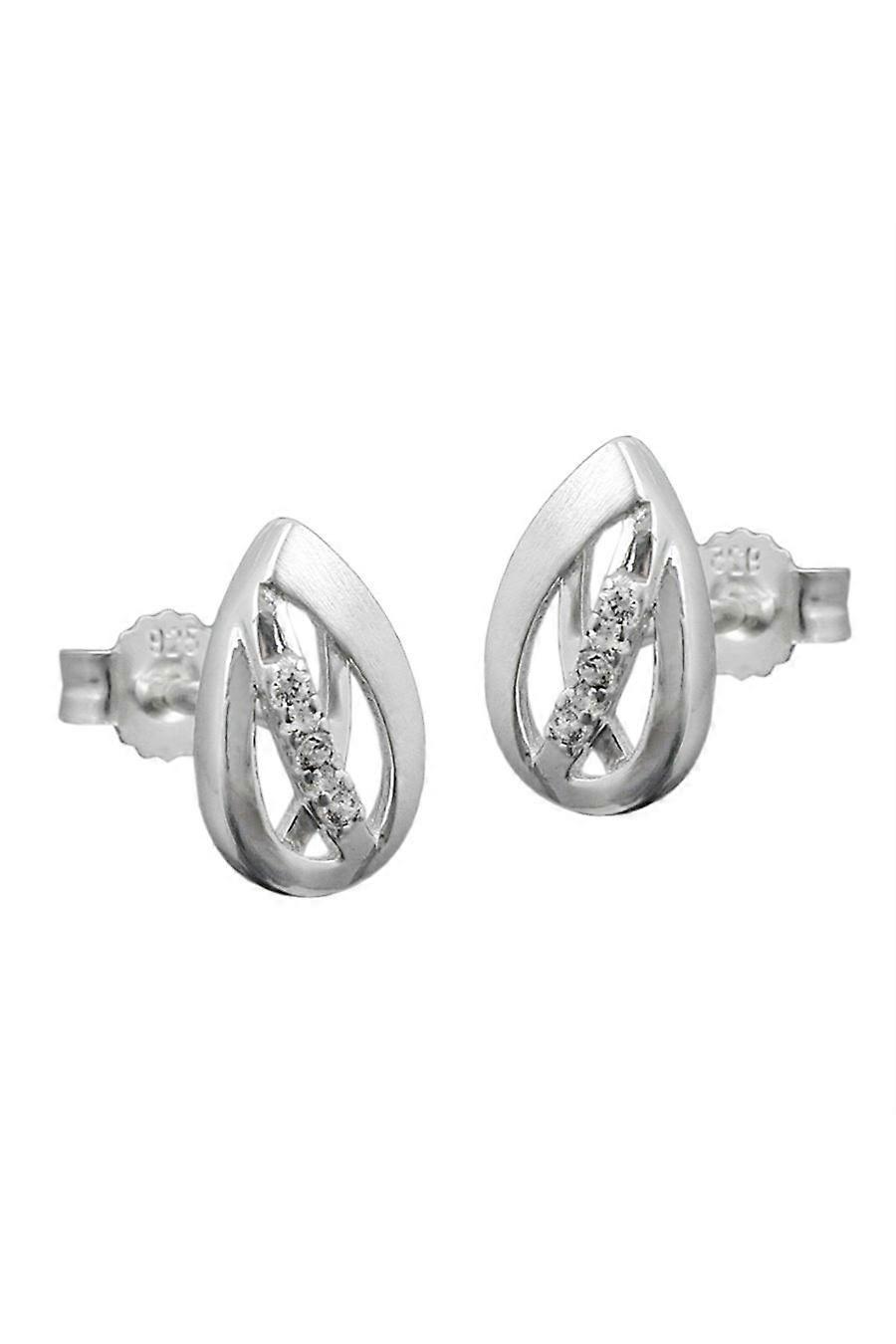 Stud Earrings Zirconia Silver 925 - Gl91388