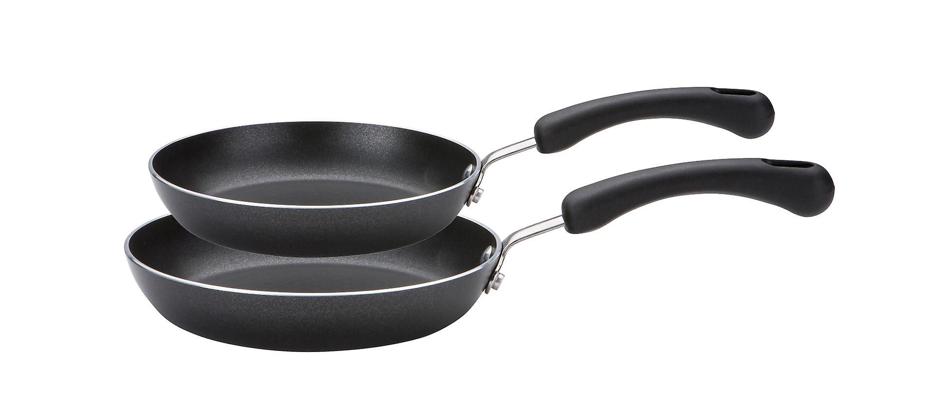 Prestige Super Tough Easy Clean Twin Pack Frying Pan Non Induction - 20 & 24 cm