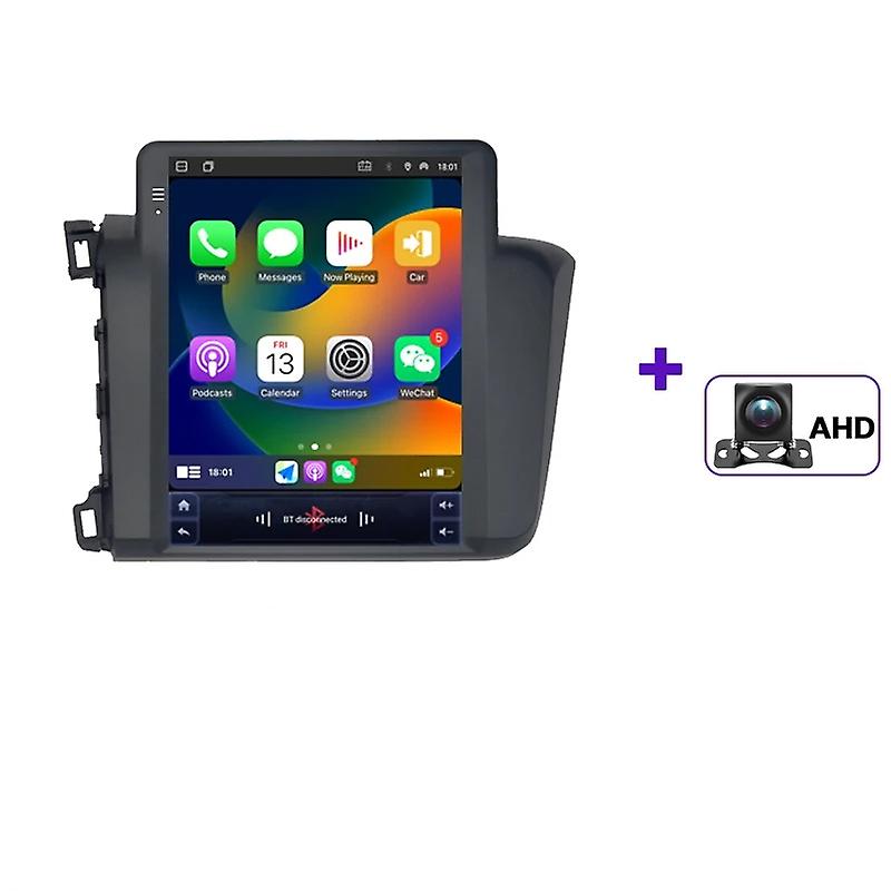 Car Radio Multimedia For Honda Civic 2012-2015 Video Player Android Auto Carplay Tesla Style 2din
