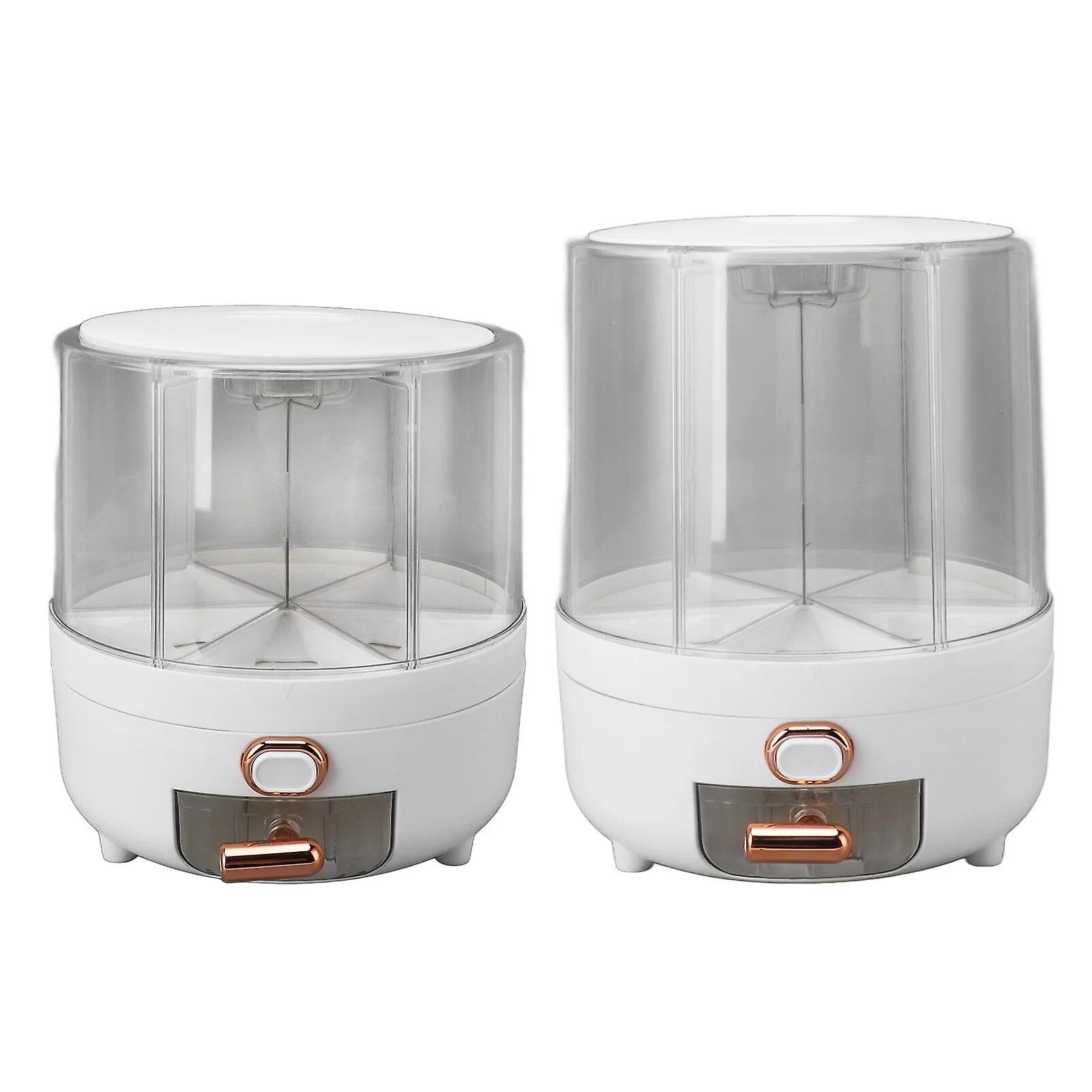 Rice and grain storage container 360 rice dispenser for the kitchen~8859