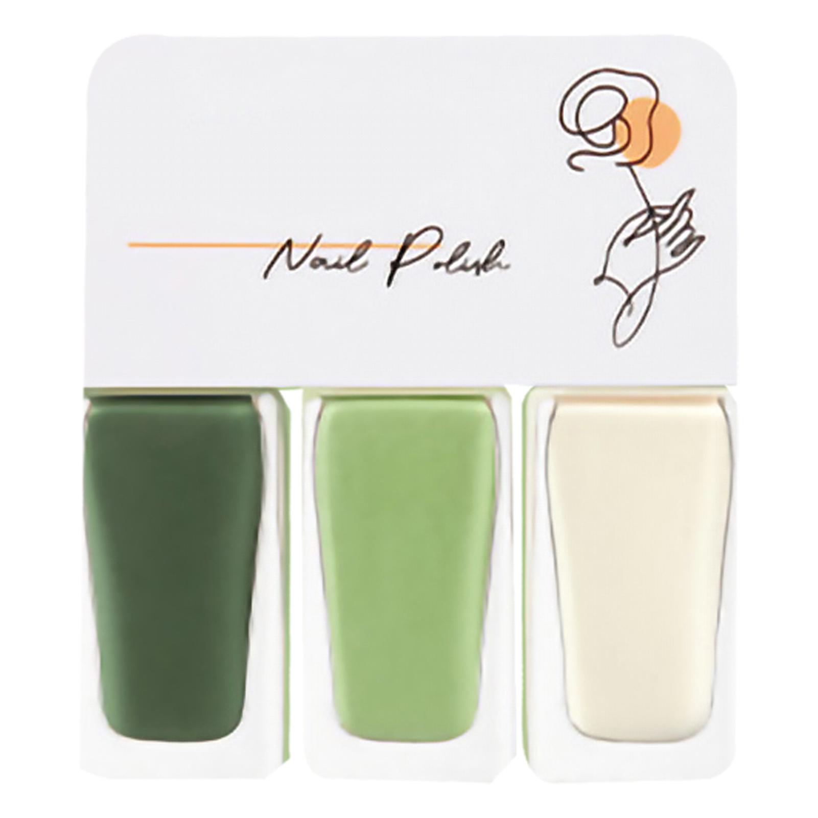 女性のための3パック水性マニキュアセット、取り外しが簡単、デートのための速乾性マニキュア、ハロウィンパーティーT11