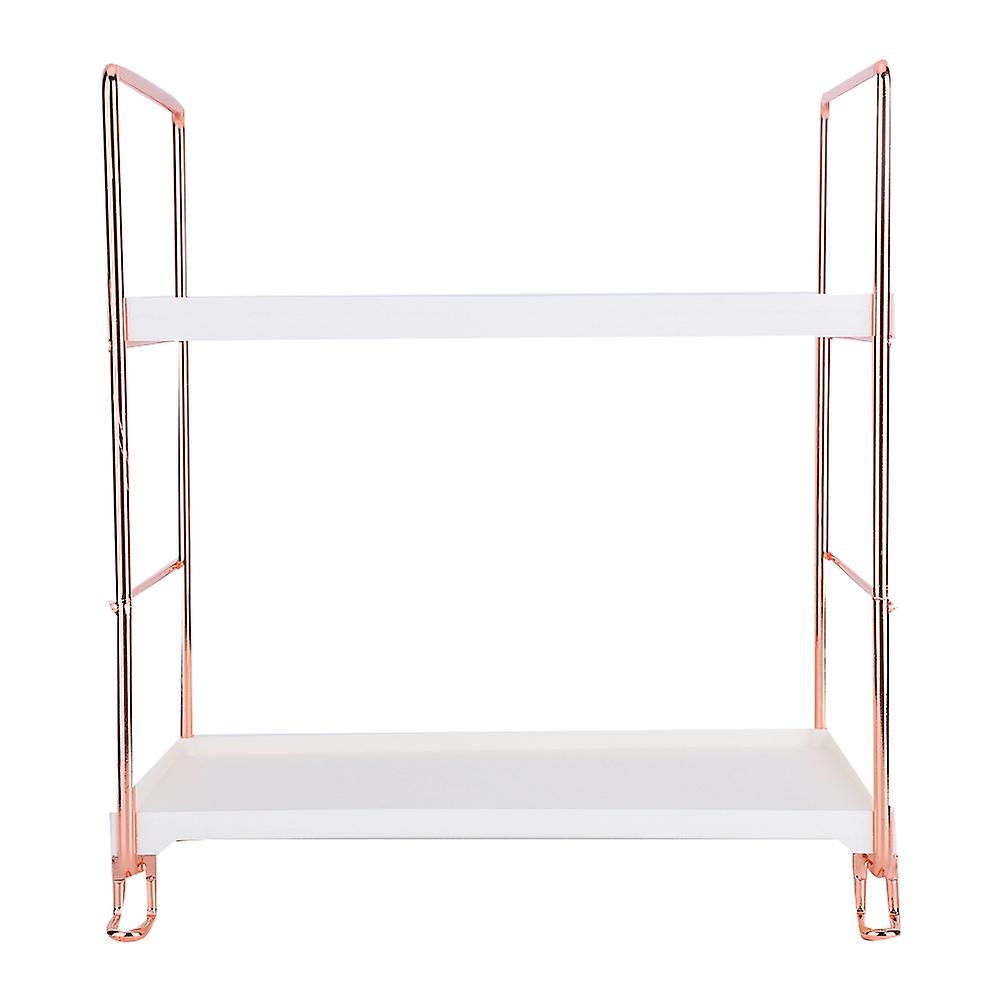 Multifunctional Desktop Cosmetics Storage Box Kitchen Bathroom Storage Rack Organize 2-layer