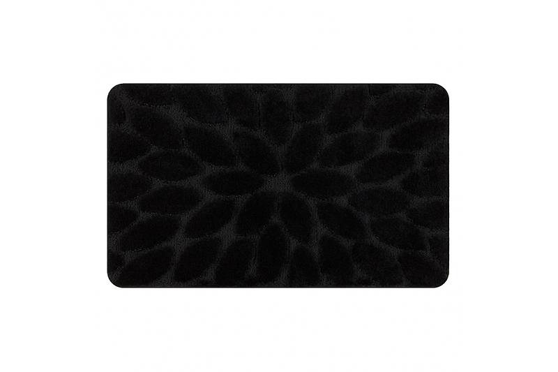 Bathroom rug SUPREME STONES, non-slip, soft - black