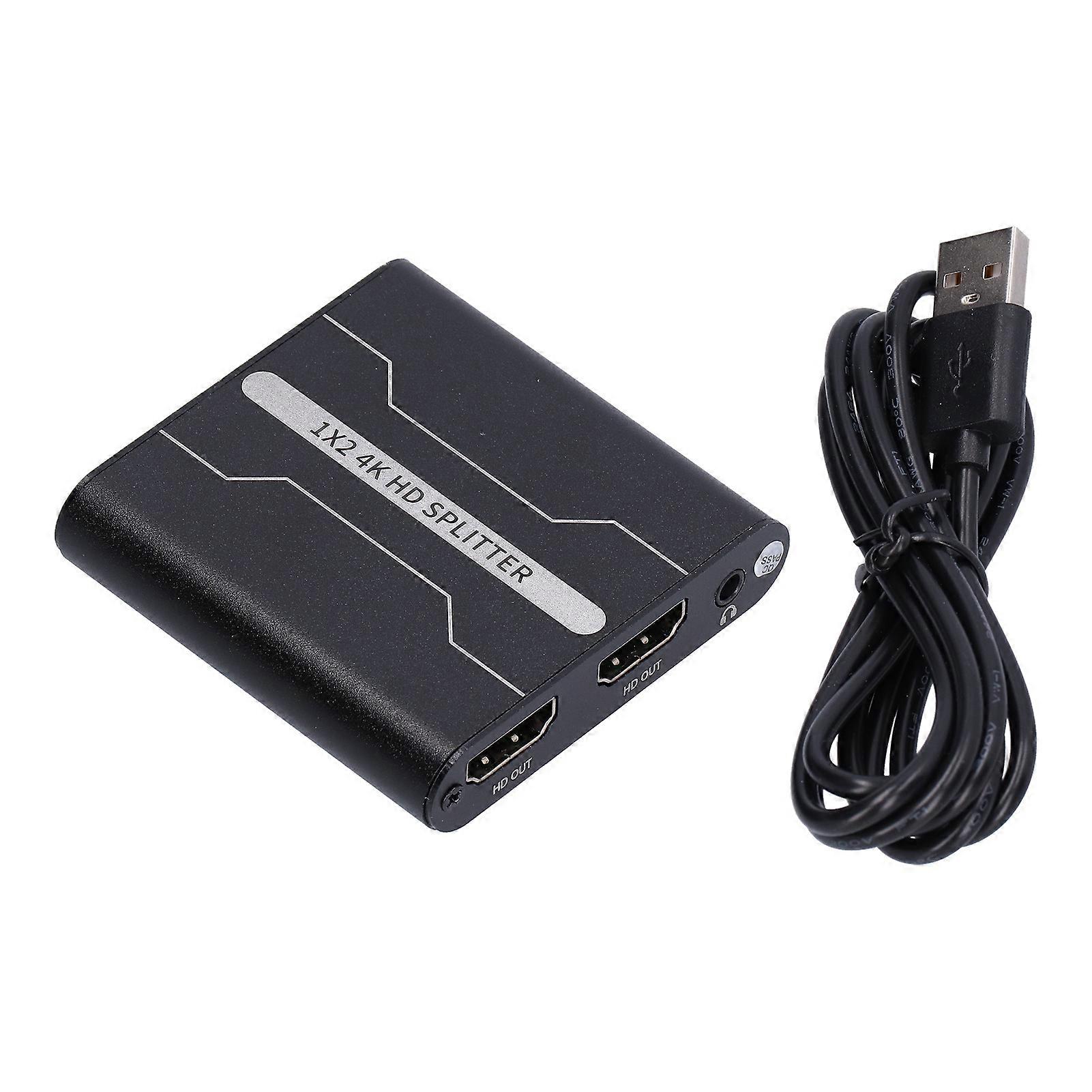 Hd Multimedia Interface Splitter 1 In 2 Out Hd Multimedia Interface Converter 3840x2160 At 30hz