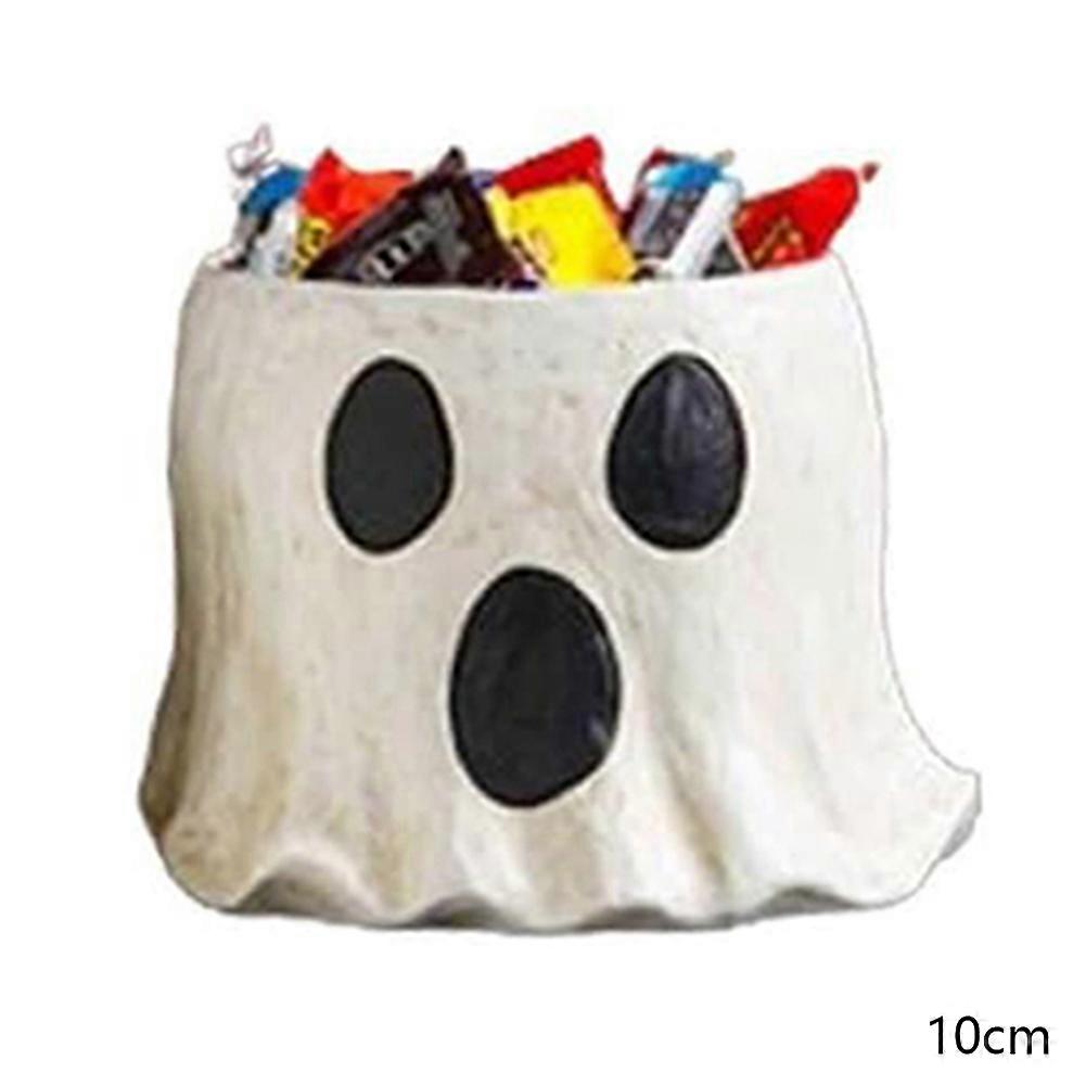 Ghosts Busket Decor Funny Cute Ghosts Treat Bucket Multipurpose Reusable Flower Pot for Home Decor