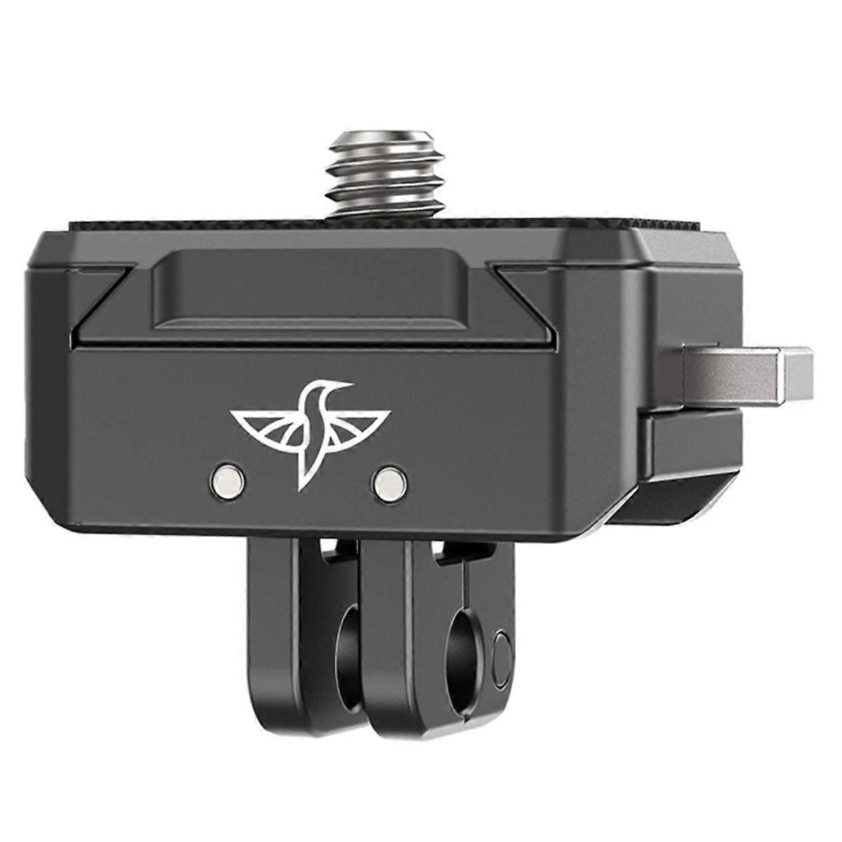 R072 Aluminum Quick Release Mount Adapter Base with Mount Plate Magnetic Action Camera Mount with