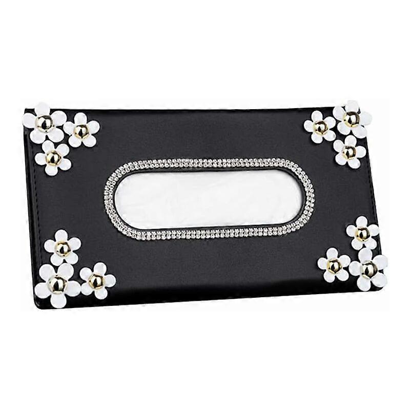 Car Tissue Holder, PU Leather Car Sun Visor Storage Box, Multifunctional Creative Sun Visor Storage Box