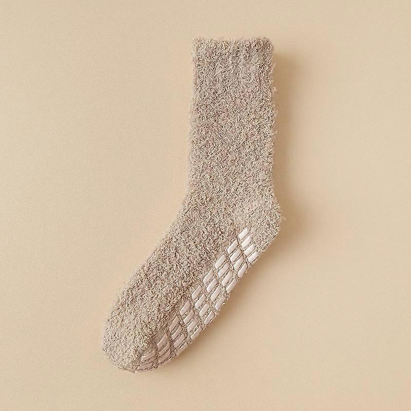 Winter Fluffy Slipper Socks,Plush Sleep Footies 1 Pairs