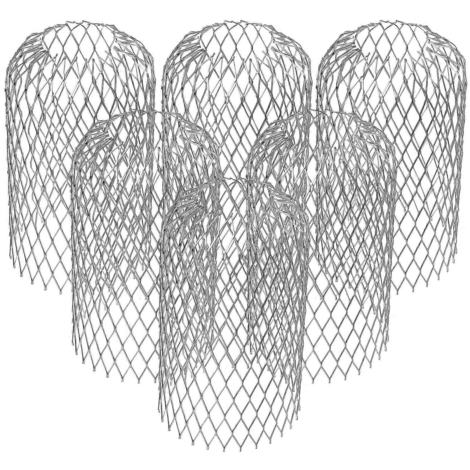 6Pcs Gutter Guard Strainer 3 Inch Mesh Leaf Guards Expandable Downspout Protectors for Preventing Blockage Leaves Debris