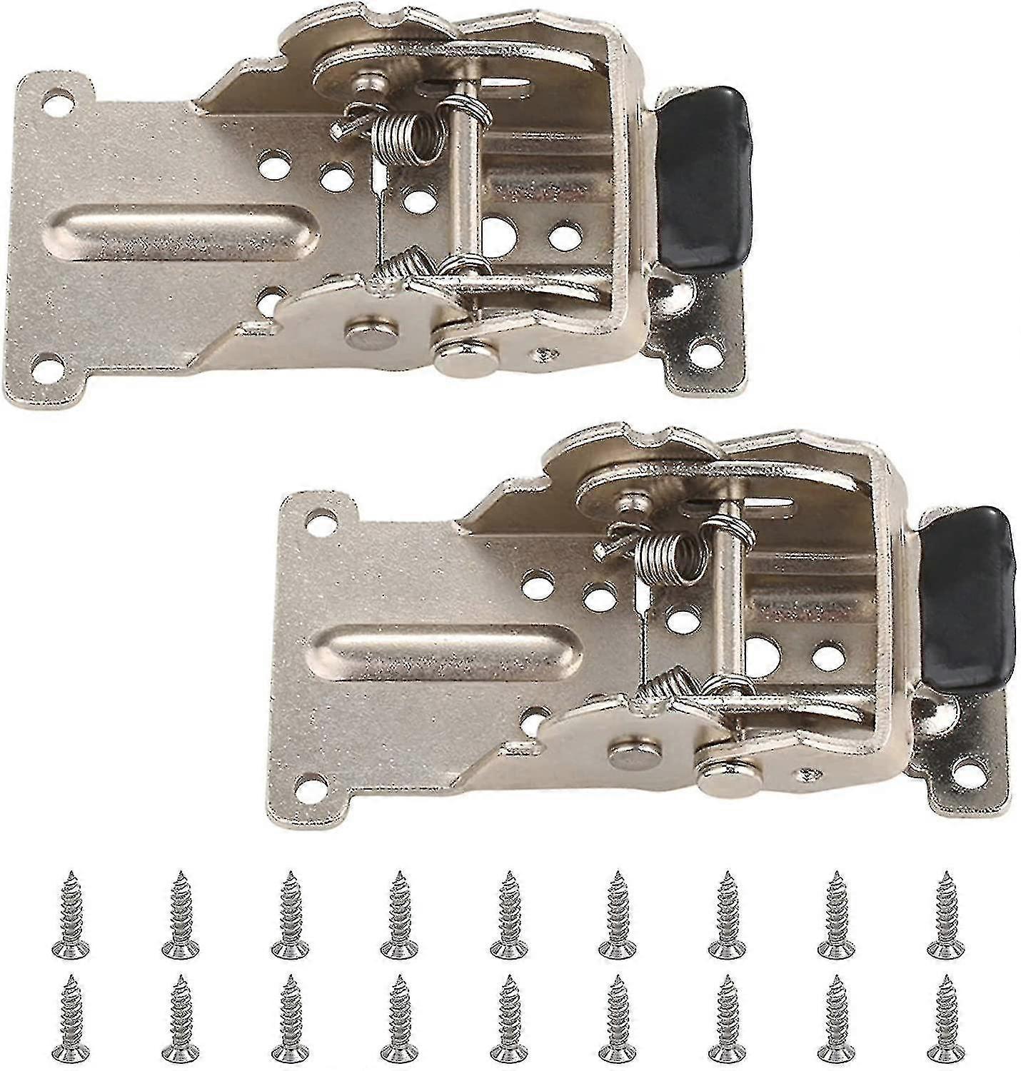 GYFDYM selvlåsende foldehængsel, 2 stk sølv rustfrit stål foldbart støttebeslag lås forlængerbord