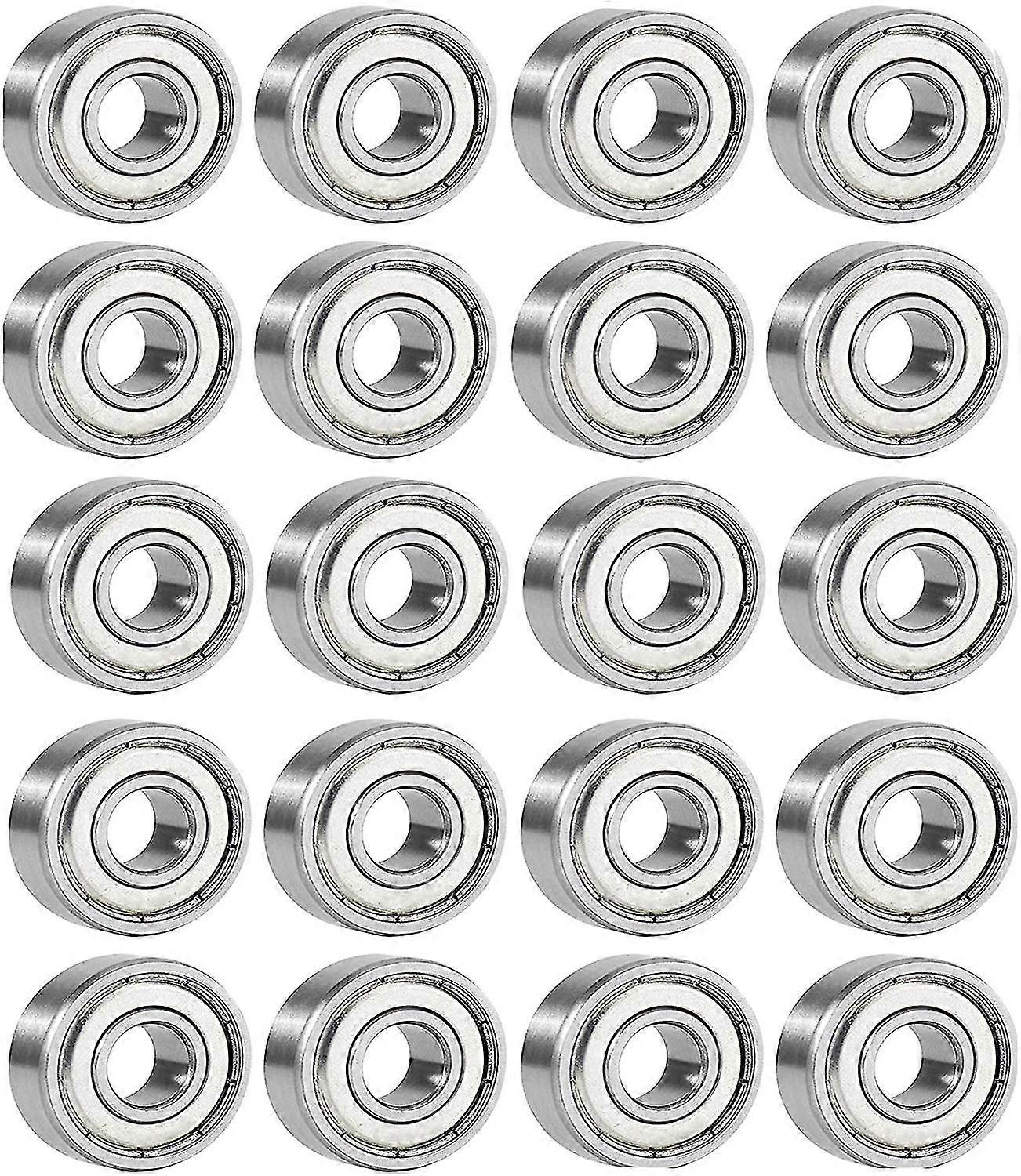 スケートボードベアリングベアリング608zz 20pcsボールベアリングスチールベアリングスケートボードラジアルボールベアリングボールベアリング