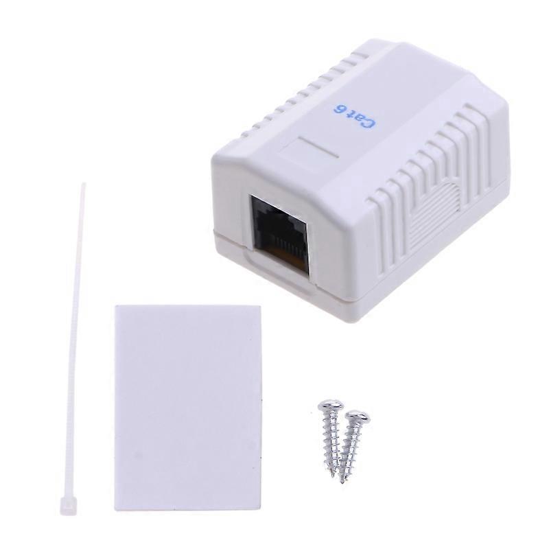 Keystone Jack Wall Plate with RJ45 Keystone Coupler insert Cat6 Network Module