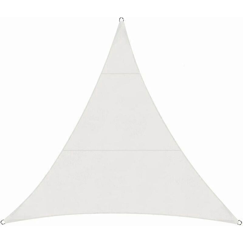 Triangular shade sail, 5x5x7.1m, waterproof, anti-ultraviolet, white