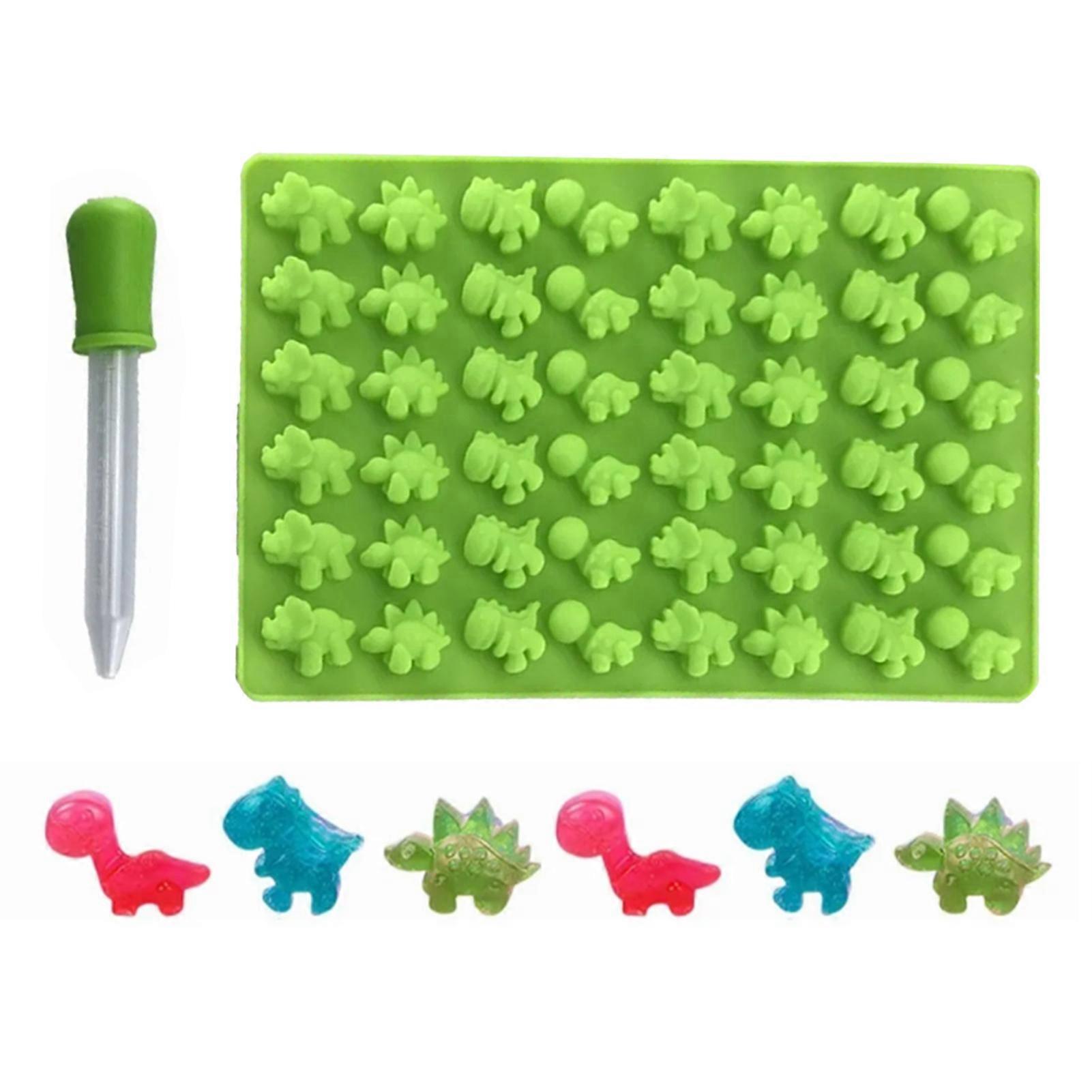 48 Small Dinosaur Gummy Molds for Baking Cake Mousse Chocolate Pudding