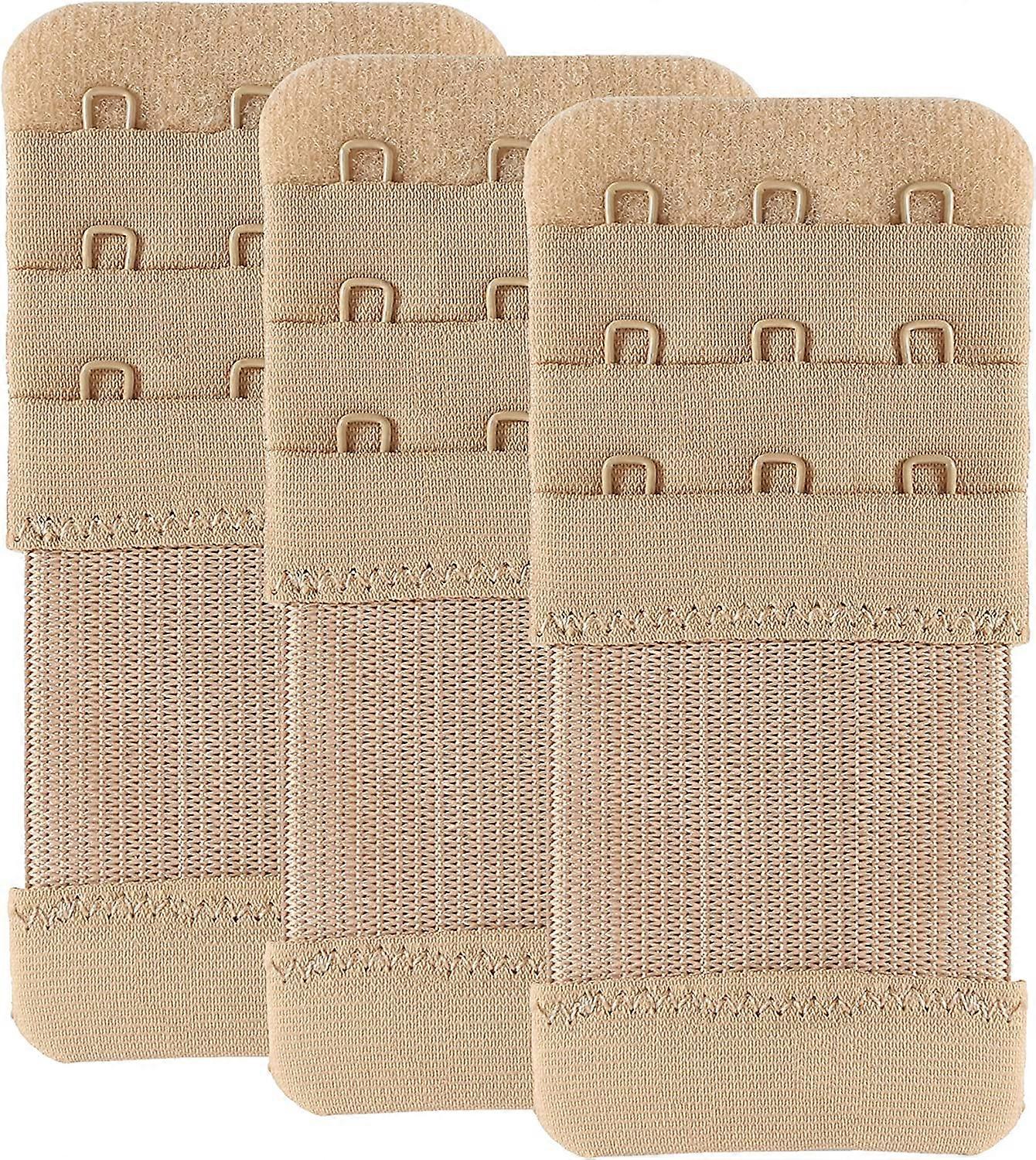 Bra Extender 3 Hook Elastic Stretchy Bra Band Extension 3pcs-Pack