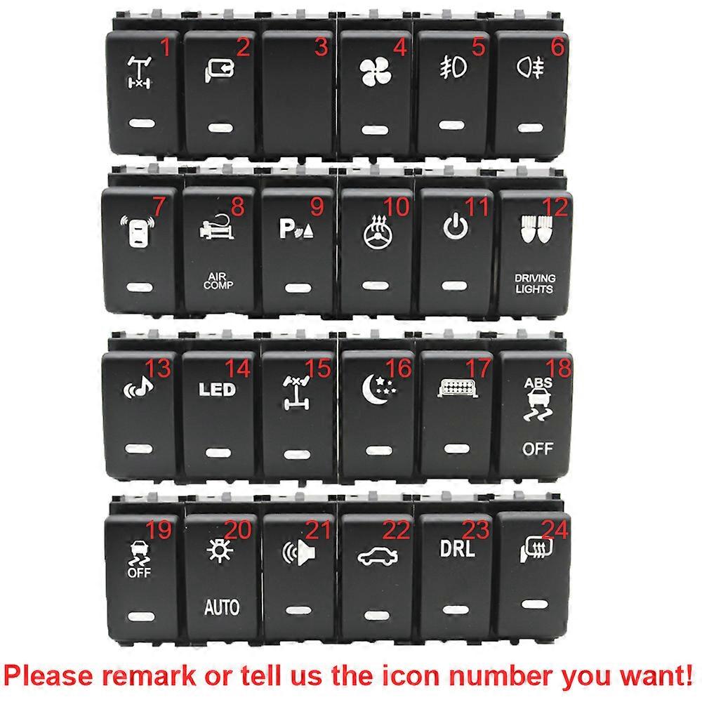 New LED Light Bar Push Switch Button Automobile Button Switches For Nissan Patrol Y62 Qhashqai Tiida X-TRAIL 370z 2012