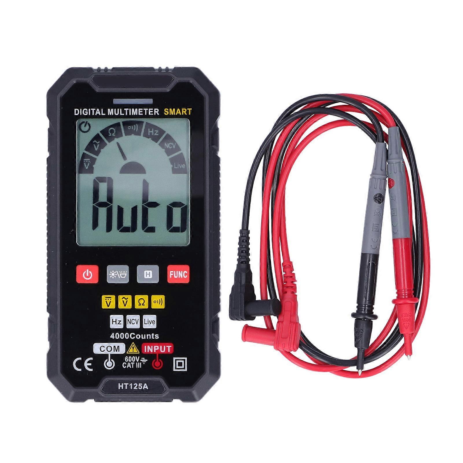 HT125A Multimeter Portable Digital Display Smart Voltage Meter for Industry Factory Home YEMAA