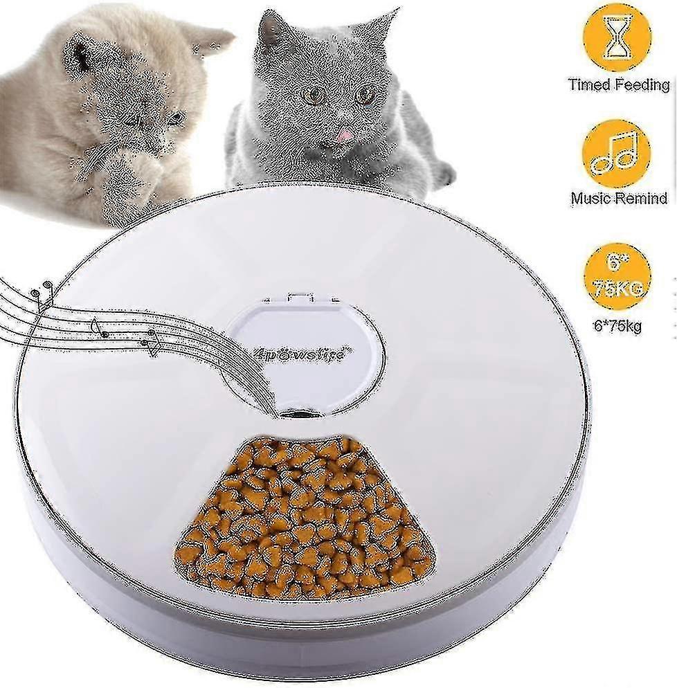 تغذية الأليفة أوتوماتيكية ، موزع طعام تلقائي مع 6 وجبات ، ديجيتال Timeryj51-3 c