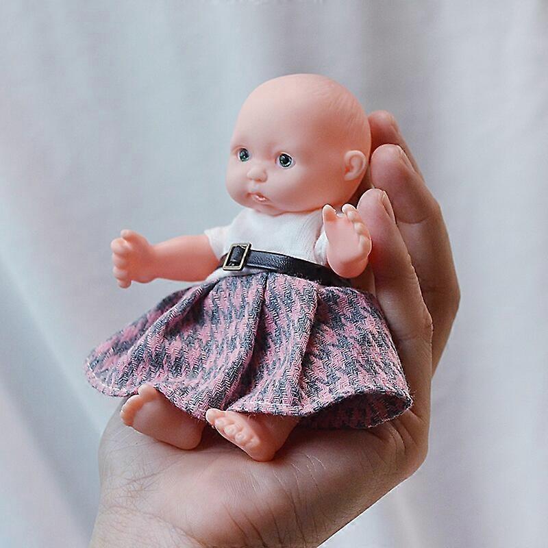 دمى أطفال تولد من جديد منتهية دمية صغيرة 12 سم ملابس لعبة تعليمية محاكاة طفل يولد من جديد طفل صغير كيت فتى وفتاة العين الزرقاء - دمى