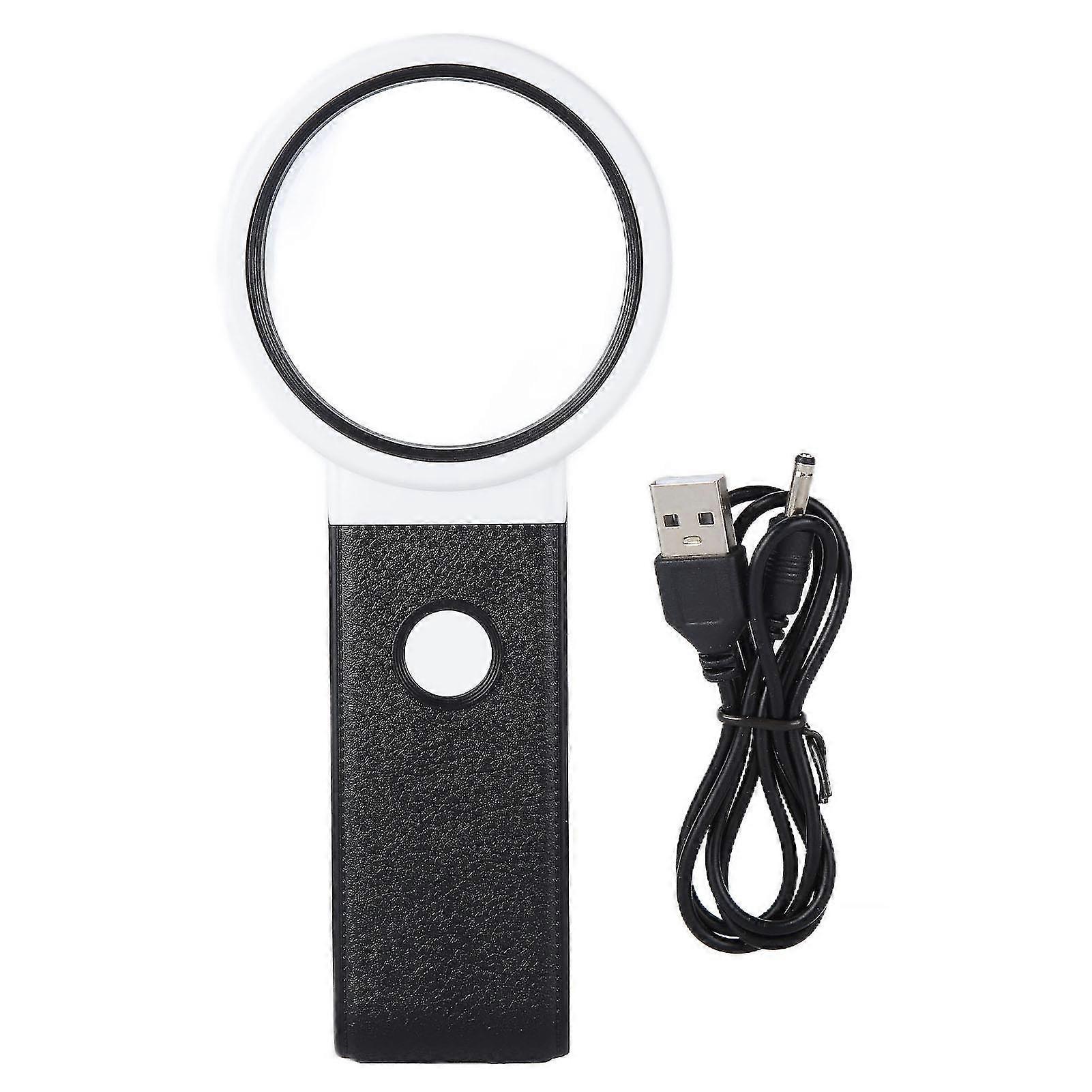 LED Magnifier ABS Handheld Magnifying Glass Foldable HD Lens for Observation and Electronic Component RepairTH-7018B